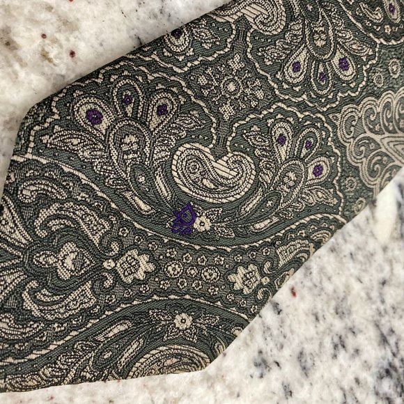 Dior Other - VINTAGE Christian DIOR Mens Tie Paisley Green